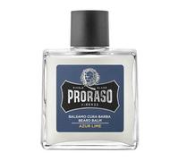 Proraso Bálsamo barba, Azur Lime, 100 ml, bálsamo barba hombre suavizante anti irritaciones, bálsamo para cuidado facial hombre con aroma amaderado