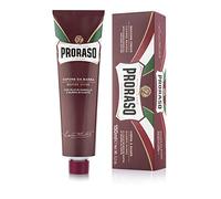 Proraso Crema de Afeitar, Sándalo y Karité, tubo de 150 ml | Con Aceite de Sándalo y Manteca de Karité, Espuma Cremosa, Sin Parabenos o Siliconas, Dermatológicamente Probado