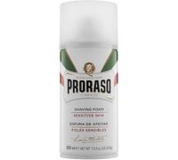 Proraso Espuma afeitar, 300 ml, crema afeitar que protege la piel sensible, gel afeitar nutritivo con extractos de avena y té verde, blanco