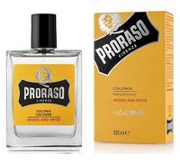 Proraso Colonia hombre Wood and Spice, 100 ml, perfume hombre refrescante y reconfortante, tónico facial de aroma amaderado, agradable fragancia masculina
