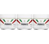 Proraso Proraso White Cream - Crema de afeitar antiirritación (3 unidades, 100 ml)