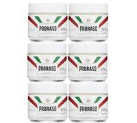 Proraso Proraso White Cream - Crema de afeitar antiirritación (6 unidades, 100 ml)