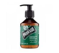 Proraso Champú barba, 200 ml, champú hidratante profesional para el cuidado barba hombre que elimina impurezas y suaviza la piel, con aroma a lavanda