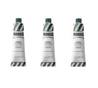 Proraso Tubo de Crema Afeitar Verde Eucalipto Y Mentol 150ml 3xPACK Trío Triple