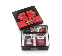 Proraso Vintage Selection, Gama Barbas Duras (pack trío), kit de cuidado barba de lujo con crema de preafeitado, jabón de afeitar en tubo y bálsamo para después del afeitado, Made in Italy