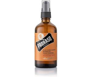 Proraso Wood & Spice Aceite para Barba, 100 ml | Con Aceite de Macadamia y Aguacate, Suaviza y Nutre, Previene Sequedad y Picor, Dermatológicamente Probado, Made in Italy