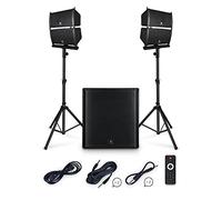 PRORECK Club 4000 45.7 cm 4000W P.M.P.O estéreo DJ/sistema de Altavoces Amplificados PA Combo Set Line Array altavoz y subwoofer activo de 18 pulgadas con Bluetooth/USB/tarjeta SD/control remoto