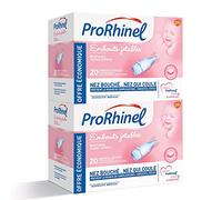 Prorhinel Embouts Jetables Mouche Bébé x20, Embouts Souples, Pour Nez Bouché et Qui Coule, Doux Hygiénique, Fabriqué en France, Lot de 2x20