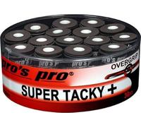 Pro's Pro Super Tacky Plus Overgrip 30 Pack, negro