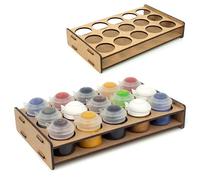 PROSCALE Mini soporte organizador de pinturas para modelismo y miniaturas Kit paint rack mesa de trabajo para botes de 33 mm taller bellas artes Compatible con Citadel (33 mm)