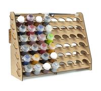 PROSCALE Organizador de pinturas de pared para modelismo y miniaturas Kit paint rack vertical 33 mm Mesa de trabajo taller bellas artes Compatible con Citadel (33 mm)