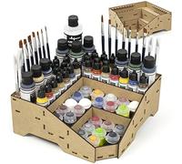 PROSCALE Soporte organizador de pinturas para modelismo y miniaturas. Kit citadel, set vallejo, bote de pinceles acrilico warhammer maquetas (Soporte D)