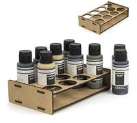 PROSCALE Soporte Organizador Pinturas modelismo y miniaturas. Kit Mesa de Trabajo Vallejo Bote Pinturas Pinceles Vallejo acrilico miniaturas Warhammer modelismo maquetas (36 mm)