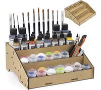 PROSCALE Soporte organizador pinturas modelismo y miniaturas. Kit para bote de Pinturas acrilicas citadel, vallejo, warhammer set para pinceles de maquetas (Soporte B)