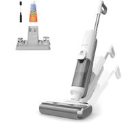 Proscenic F10 Ultra Aspiradora Escoba sin Cable en Seco y Húmedo, 60 Min de autonomía, Autolimpieza, Limpia Esquinas y Bordes, para Suelos Duros, Pelo de Mascotas, Diseño de Inclinación de 180°
