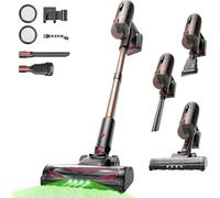 Proscenic P11 Ultr Aspiradora sin Cable 50KPa/500W/50Min, Ligera y Autónoma, Aspiradora Escoba Vertical Potente con Luz Verde, Cepillo Antienredos y Pantalla LED, Alfombras/Suelos/Pelo de Mascotas