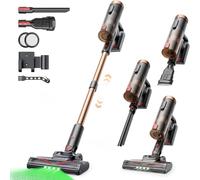 Proscenic P11 Ultra Aspiradora sin Cable 50KPa/500W/50Min, Aspiradora Escoba Vertical Potente con Luz Verde, Cepillo Antienredos y Pantalla LED para Alfombras/Suelos/Pelo de Mascotas