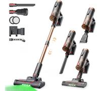 Proscenic P11 Ultra Aspiradora sin Cable 50KPa/500W/50Min, Ligera y Autoportante, Aspiradora Escoba Vertical Potente con Luz Verde, Cepillo Antienredo y Pantalla LED, Alfombras/Suelos/Pelo de Mascotas