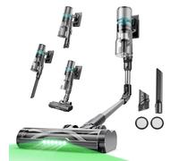 Proscenic P16 Aspiradora sin Cable 55Kpa/550W/65Mins, Aspiradora Escoba Vertical con Tubo Plegable, Cepillo Anti-Enredo y Pantalla Táctile LED para Suelo/Alfombra/Pelos de Mascotas