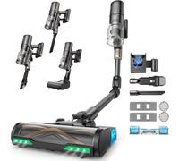 Proscenic P20 Aspiradora sin Cable 70kPa/680W/70Mins, Cepillo Anti-Enredo, Aspiradora Escoba Autónoma con Tubo Flexible para Limpiar Bajo Muebles sin Agacharte, Suelos/Alfombras/Pelo de Mascotas