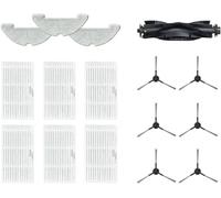 Proscenic Piezas de repuesto para robot aspirador Q10 Q20 Plus, 1 cepillo principal, 6 cepillos laterales, 4 filtros, 3 toallitas