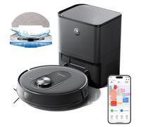 Proscenic Q8 Max Robot Aspirador 2 en 1 con Estación de Vaciado Automático 4200Pa Negro