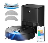 Proscenic Q8 Max+ Robot Aspirador y Fregasuelos Potente 8000Pa/200 Min, con Navegación LDS y Auto-Evasión de Obstáculos, Bolsa de 3L, App y Alexa/Google/Siri, para Moqueta/Pelo de Mascotas/Suelos