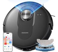 proscenic Q8 Robot Aspirador con fregona 5000Pa, Aspirador robótico de navegación Lidar, mapeo de Varios Pisos, autoimpulso de alfombras, Zona sin IR, horario programado, Siri/Alexa/App Robot Hoover