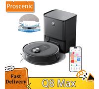 Proscenic-Robot aspirador y fregona Q8 Max, Combo con estación de vaciado automático, succión máxima de 4200Pa, tiempo de ejecución de 200min, 3 modos de limpieza Proscenic Q8 Max