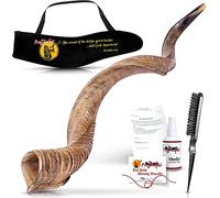 ProShofar Israel Shofar - Shofar Natural Kudu Horn Shofar - Kosher Shofar - Instrumento musical tradicional yemenita para ceremonias espirituales judías y sermones religiosos, fabricado en Israel