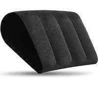 Prosixtoy Almohada de Cuña Portátil - Cojín de Cuña Cojín Inflable Posicionadores Corporales, Almohada de Cuña ligera para Dormir, Elevación de piernas, Cama, Viajes, Camping, Desinflado Rápido(Negro)