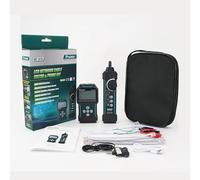Pro'sKit Soluciones de herramientas MT-7076 LCD Network Cable Tester & Probe Kit Analógico/Digital Dual Modo Li-ion Tipo C interruptores PoE y puerto Flashing NCV(MT-7076)