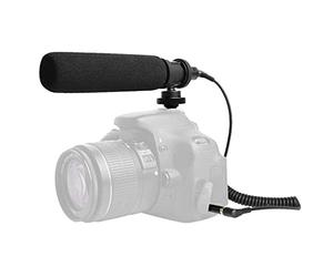 Prosound Micrófono de cámara, micrófono Condensador de Escopeta con Conector de 3,5 mm y Soporte de Zapata fría