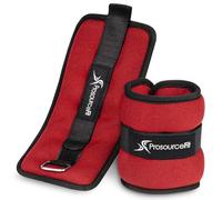 ProsourceFit Ankle / Wrist and Arm / Leg Weights Set of 2, 1.5 lb, Red