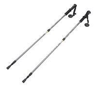 ProsourceFit Anti-Shock Trekking/Walking/Hiking Pole with Compass, Black