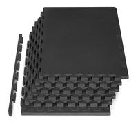 ProsourceFit Extra Thick Puzzle Exercise Mat ¾” and 1", EVA Foam Interlocking Tiles for Protective, Cushioned Workout Flooring for Home and Gym Equipment