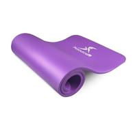 ProsourceFit Extra Thick Yoga and Pilates Mat 1/2” (13mm), 71-Inch Long High Density Exercise Mat with Comfort Foam and Carrying Strap, Purple