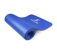 ProsourceFit Extra Thick Yoga and Pilates Mat 1/2” (13mm), 71-Inch Long High Density Exercise Mat with Comfort Foam and Carrying Strap, Blue
