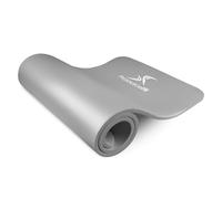 ProsourceFit Extra Thick Yoga and Pilates Mat 1/2” (13mm), 71-Inch Long High Density Exercise Mat with Comfort Foam and Carrying Strap, Gray
