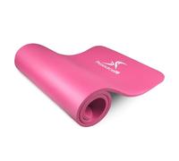 ProsourceFit Extra Thick Yoga and Pilates Mat 1/2” (13mm), 71-Inch Long High Density Exercise Mat with Comfort Foam and Carrying Strap, Pink