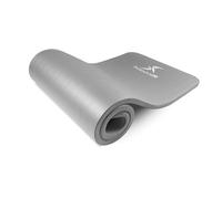 ProsourceFit Extra Thick Yoga and Pilates Mat ½” (13mm) or 1" (25mm), 71-inch Long High Density Exercise Mat with Comfort Foam and Carrying Strap, Grey