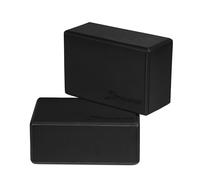ProsourceFit Foam Yoga Blocks, High Density EVA Yoga Bricks (Set of 2), Black