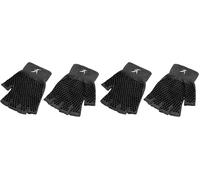 ProsourceFit Grippy Yoga Gloves, Hand Grips with Firm Fingerless Design, One Size Fits All for Women and Men, Black (Paquete de 2)