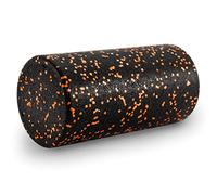 ProsourceFit High Density Foam Rollers 12 - inches long,Firm Full Body Athletic Massage Tool for Back Stretching, Yoga, Pilates, Post Workout Muscle Recuperation, Black/Orange