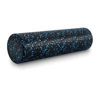 ProsourceFit High Density Foam Rollers 24 - inches long, Firm Full Body Athletic Massage Tool for Back Stretching, Yoga, Pilates, Post Workout Muscle Recuperation, Black/Blue