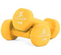 ProsourceFit Neoprene Dumbbell Coated for Non-Slip Grip, 2 lb
