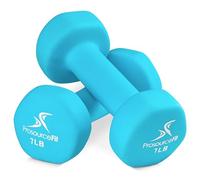 ProsourceFit Neoprene Dumbbell Coated for Non-Slip Grip, 7 LB