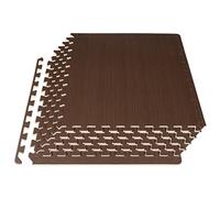 ProsourceFit ps-2280-wg-dw Wood Grain Puzzle Mat 0.5-in, Unisex-Adult, Dark Walnut, 25.5" L x 25.5" W x 3.5" H