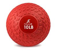 ProsourceFit Slam Medicine Balls 5, 10, 15, 20, 25, 30, 50lbs Smooth and Tread Textured Grip Dead Weight Balls for Strength and Conditioning Exercises, Cardio and Core Workouts