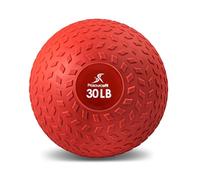 ProsourceFit Slam Medicine Balls 5, 10, 15, 20, 25, 30, 50lbs Smooth and Tread Textured Grip Dead Weight Balls for Strength and Conditioning Exercises, Cardio and Core Workouts